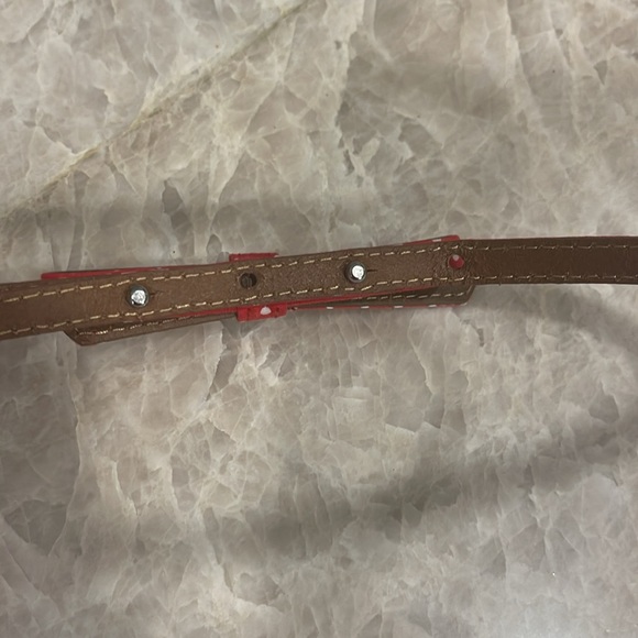 Tommy Hilfiger Red & White Polka Dot Belt - size M. EUC - Picture 3 of 6
